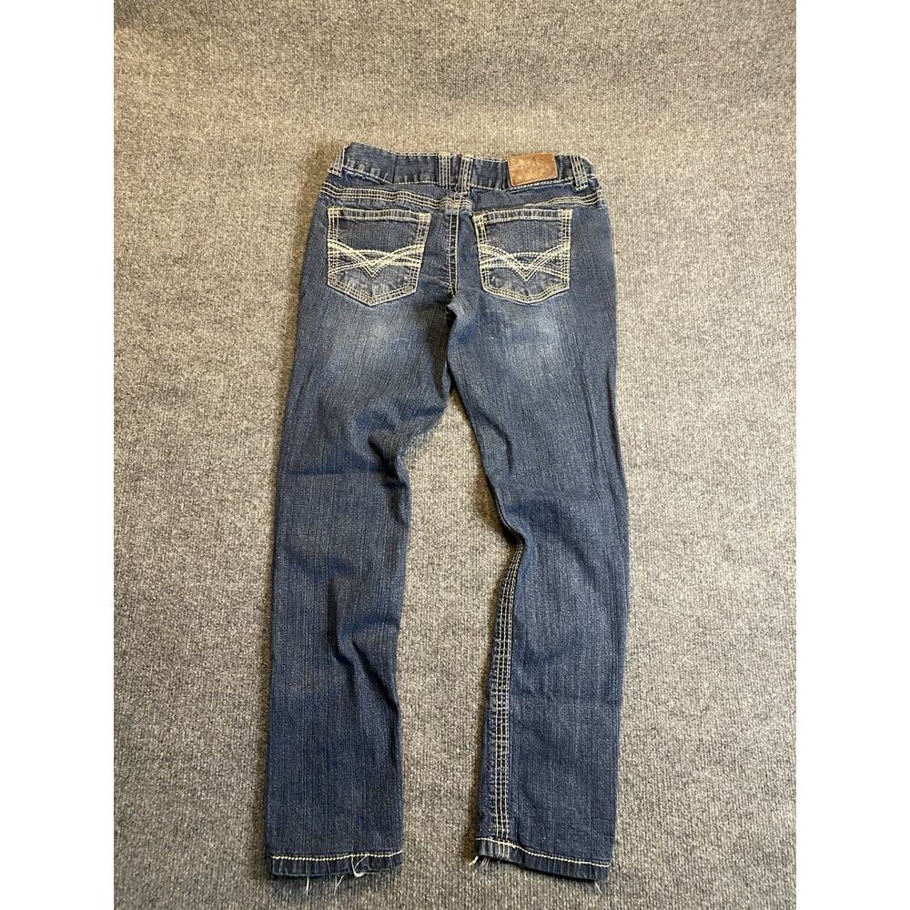 Jade Jeans Girls Blue Straight Leg Denim Jeans 98% Cotton Size 9/10 Adjustable …